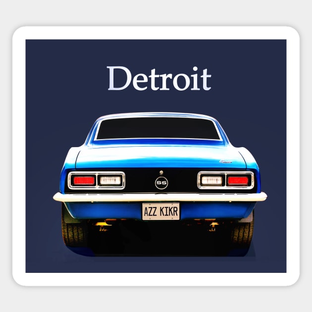 Detroit Muscle Sticker by Burtney